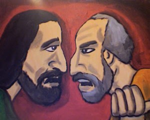 Paul confronting Peter